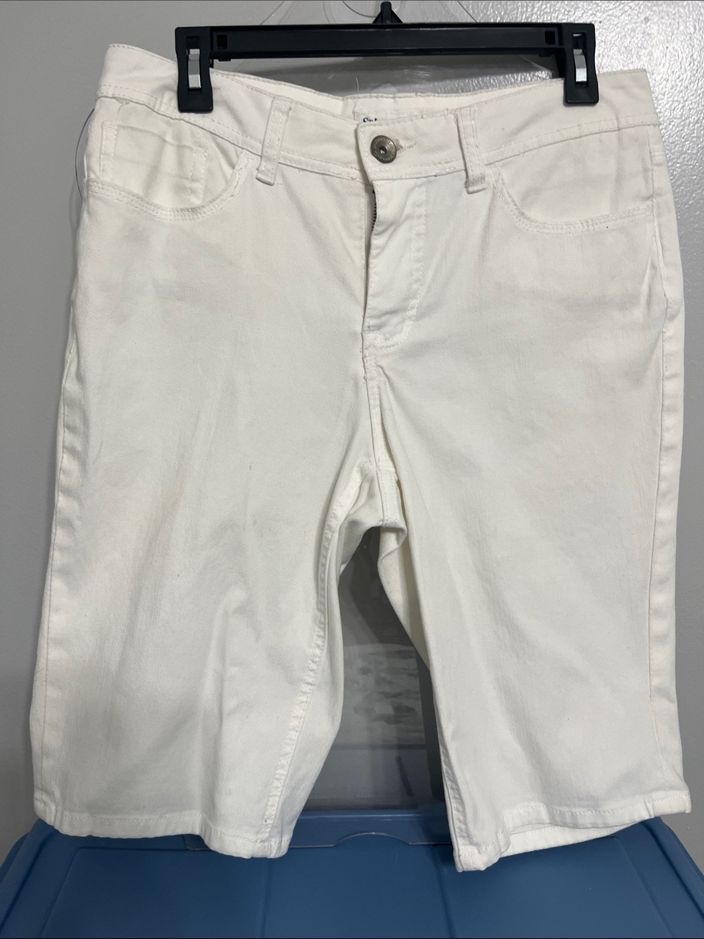St. John's Bay White Women’s Denim Jean Shorts